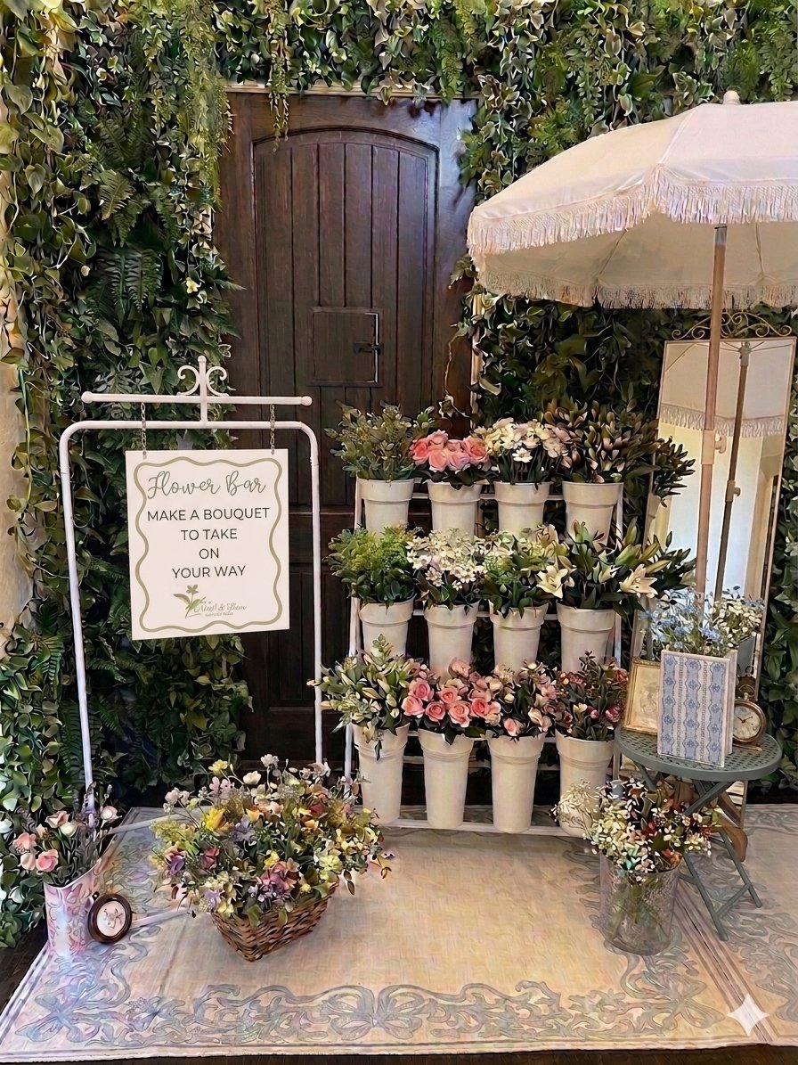 The Petal & Stem Bloom Bar — Flower Bar Setup